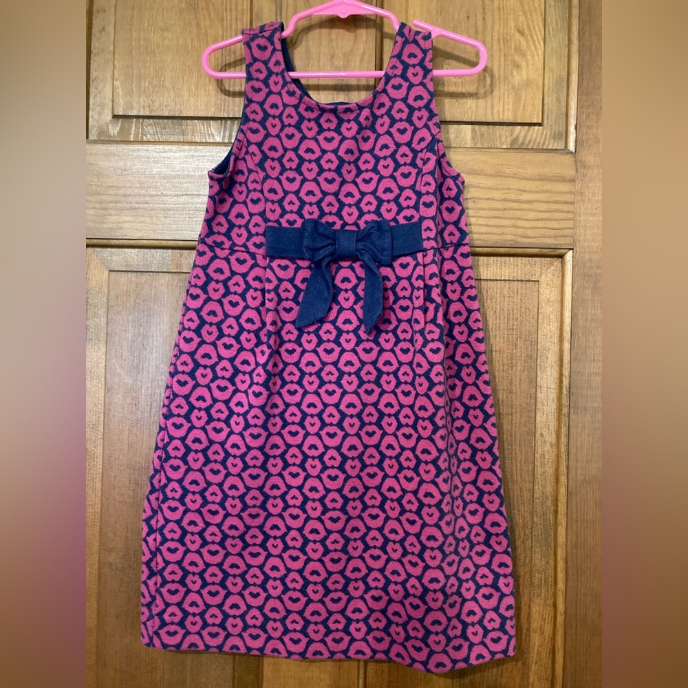 👄Lilly Pulitzer Girls Evie Dress Don't Give Me Lip Size M 6-7